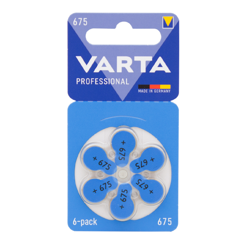 VARTA 675 NO KULAKLIK PİLİ 6LI PAKET (5271)