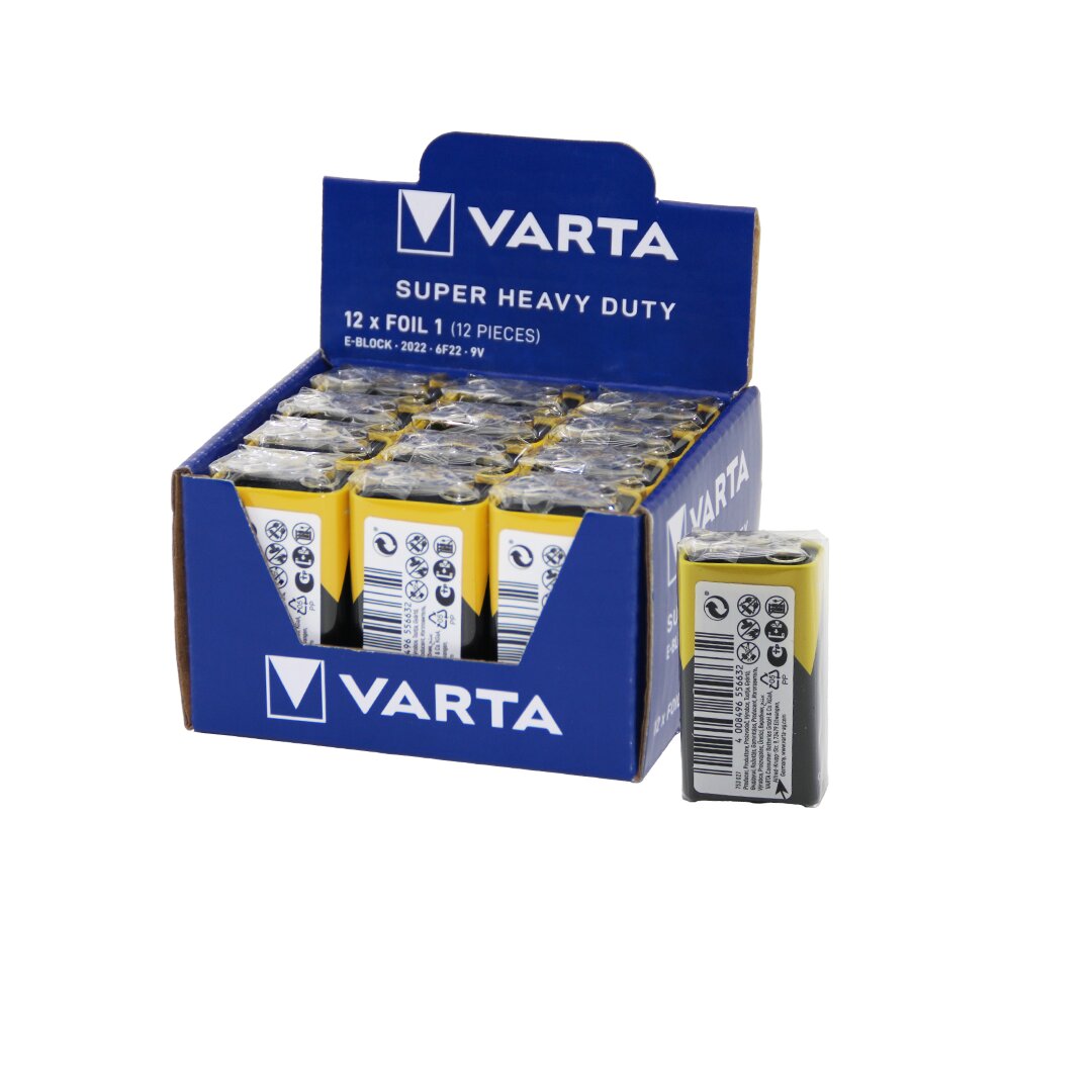 VARTA  9 VOLT  PİL  E   12PCS (5271)