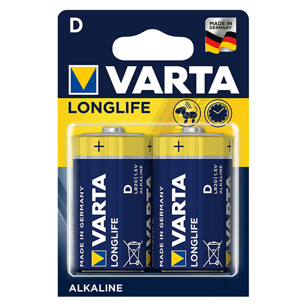 VARTA LONGLIFE POWER ALKALİN BÜYÜK BOY D PİL 2Lİ PAKET FİYAT (5271)