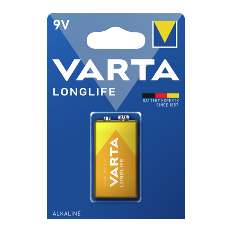VARTA LONGLIFE POWER ALKALİN 9 VOLT PİL TEKLİ PAKET FİYAT (5271)