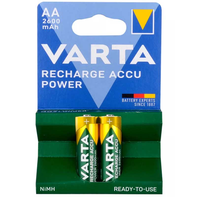 VARTA NI-MH 1.2V 2600 MAH R2U AA ŞARJLI 2Lİ KALEM PİL (5271)