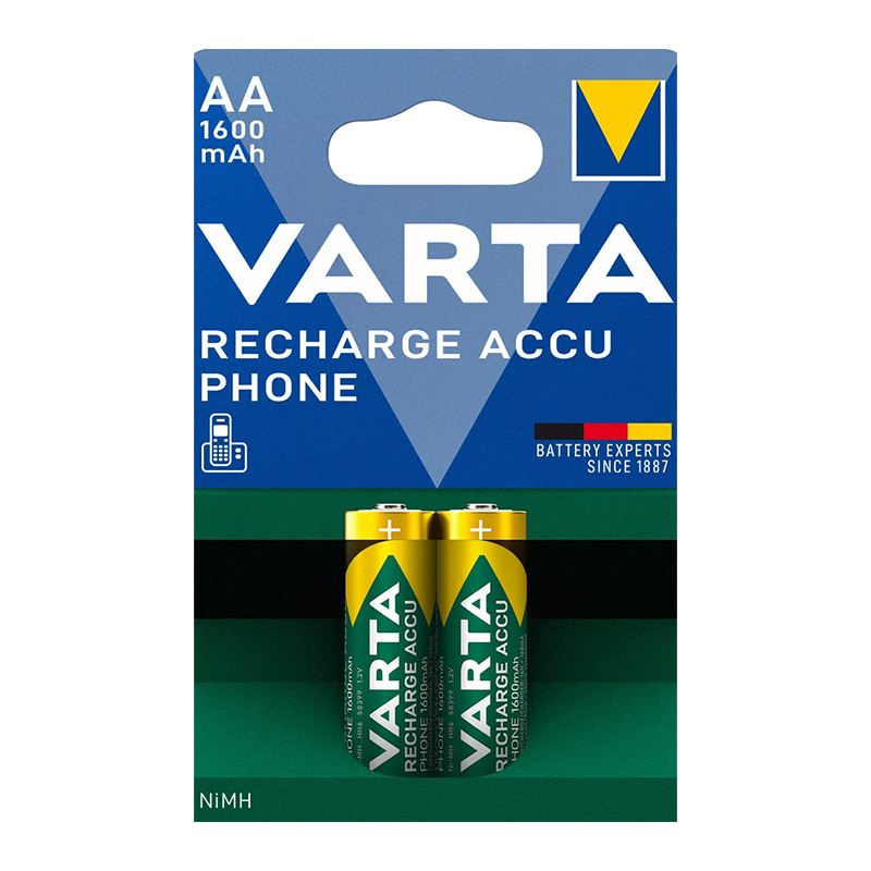 VARTA NI-MH 1.2V 1600 MAH HR6 AA ŞARJLI 2Lİ KALEM PİL (5271)