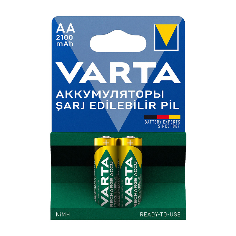 VARTA NI-MH 1.2V 2100 MAH HR6 AA ŞARJLI 2Lİ KALEM PİL (5271)