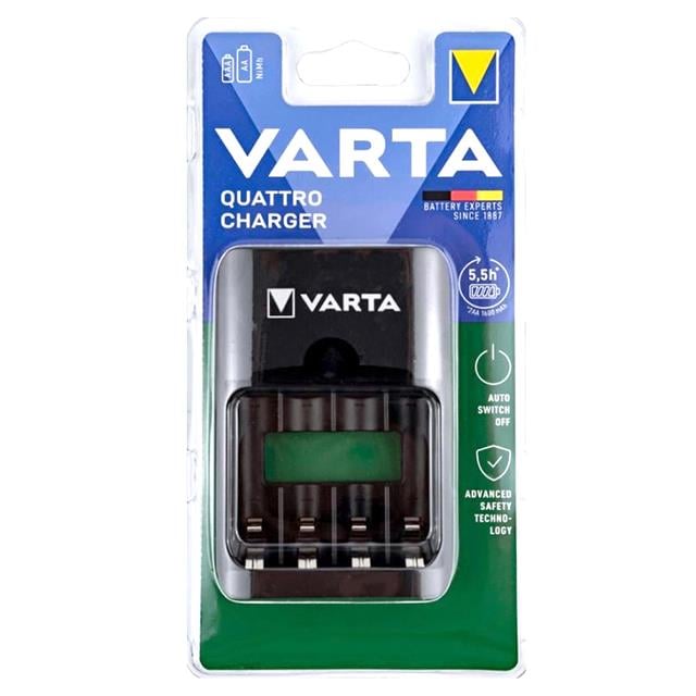 Varta Quattro Charger Type-C Girişli 4'lü AAA-AA NI-MH Pil Şarj Cihazı (5271) Varta Quattro Charger Type-C Girişli 4'lü AAA-AA NI-MH Pil Şarj Cihazı (5271)