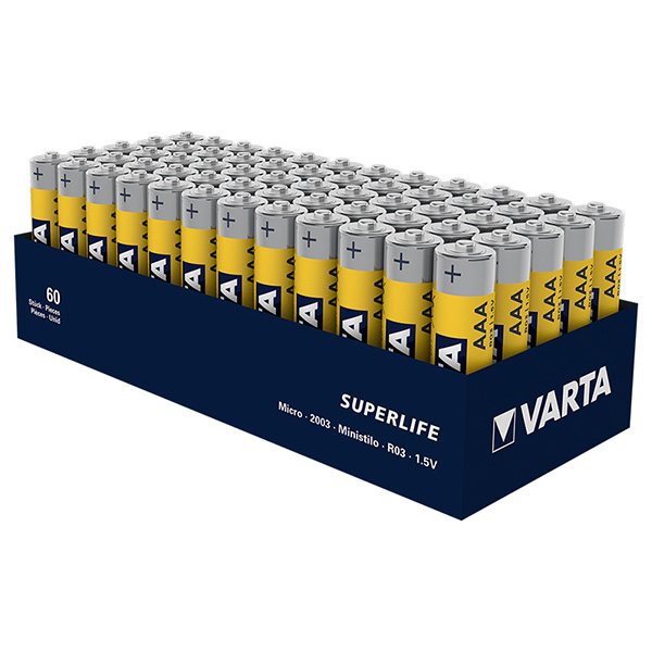 VARTA SUPERLIFE ÇİNKO AAA İNCE KALEM PİL 60LI PAKET FİYAT (5271)
