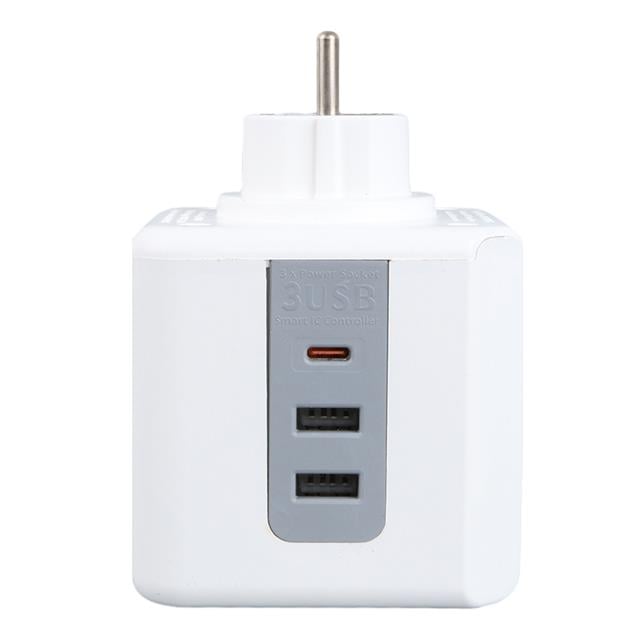 VEA VE-23089 2x USB 1x Type-C 3'lü Çocuk Ve Termal Korumalı Grup Priz (5271) VEA VE-23089 2x USB 1x Type-C 3'lü Çocuk Ve Termal Korumalı Grup Priz (5271)
