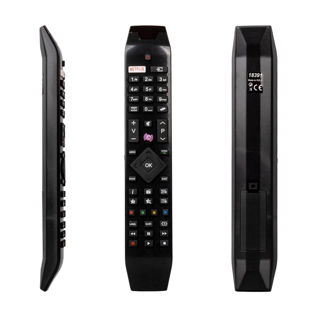 VESTEL NETFLIX-MOR TUŞLU YENİ ÜSTÜ CAMLI-HITACHI RC 49141 LED TV KUMANDA (RC49141-30095562) (5271)
