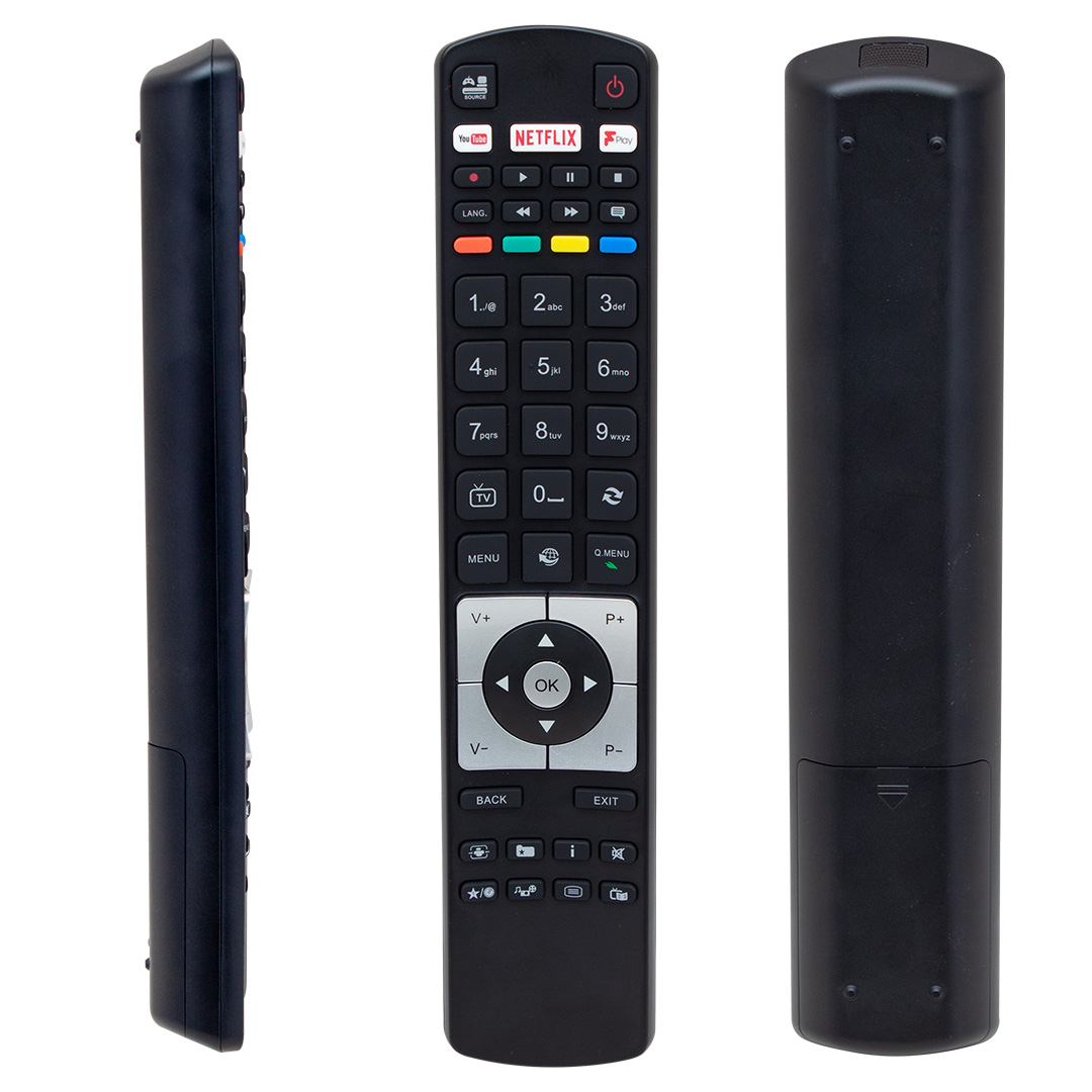 VESTEL RC 5118F BLACK FPLAY NETFLİX-YOUTUBE-PLAY TUŞLU LCD-LED TV KUMANDA (5271)