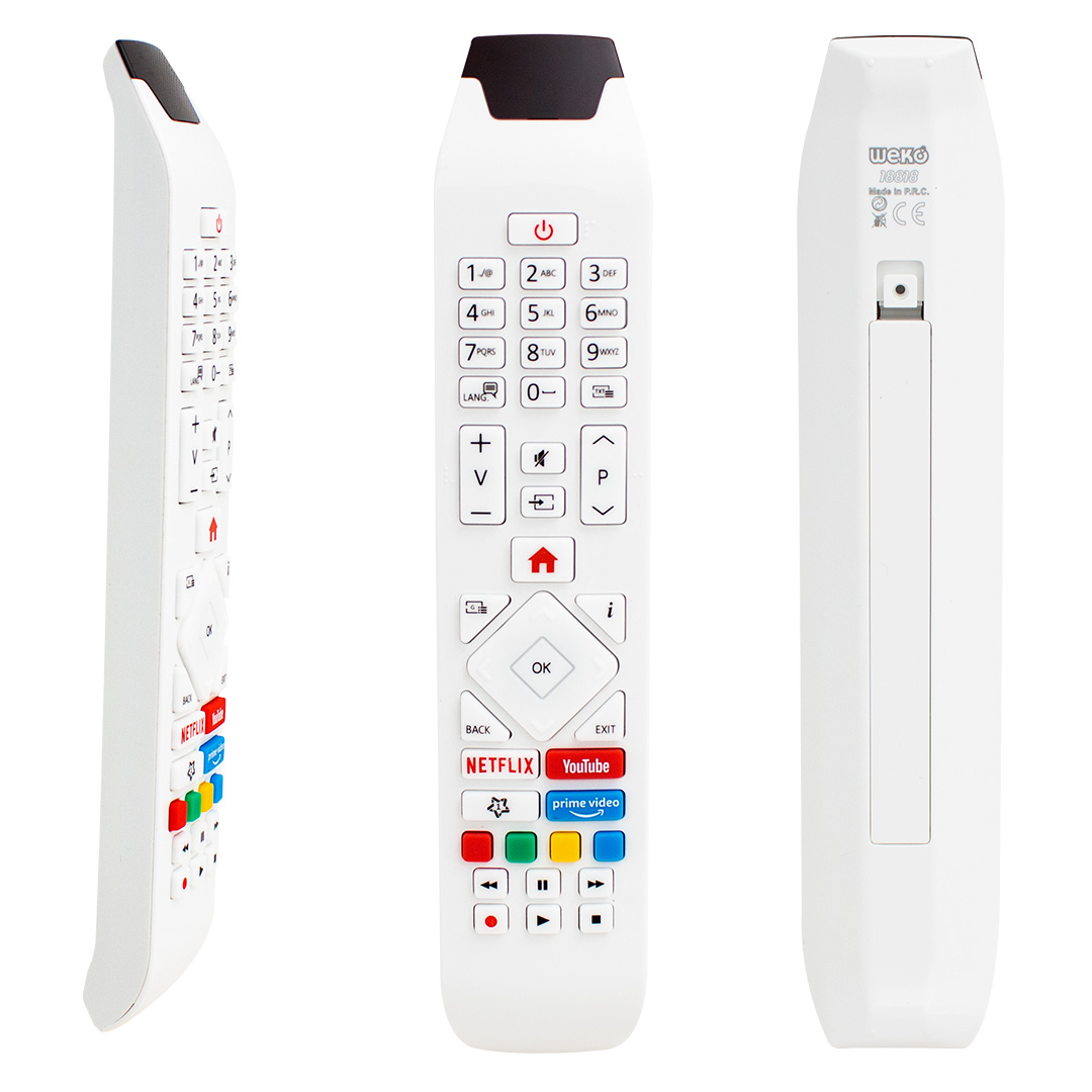 VESTEL RCA343140P YOUTUBE-NETFLIX-PRIME VIDEO TUŞLU LCD-LED TV KUMANDA BEYAZ (5271)
