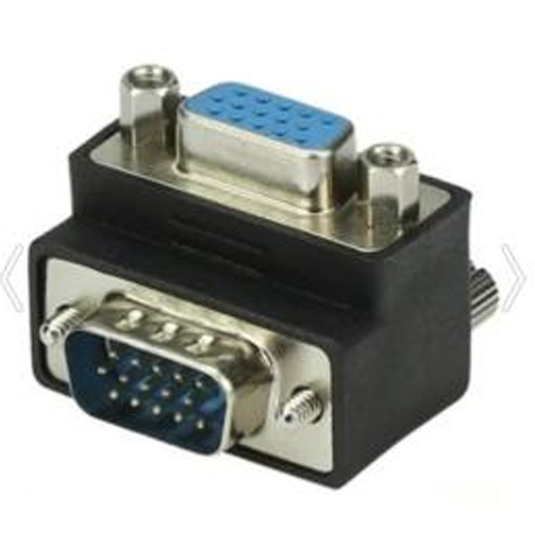 VGA DİŞİ ERKEK ÇEVİRİCİ 90 DERECE L TİP (5271)