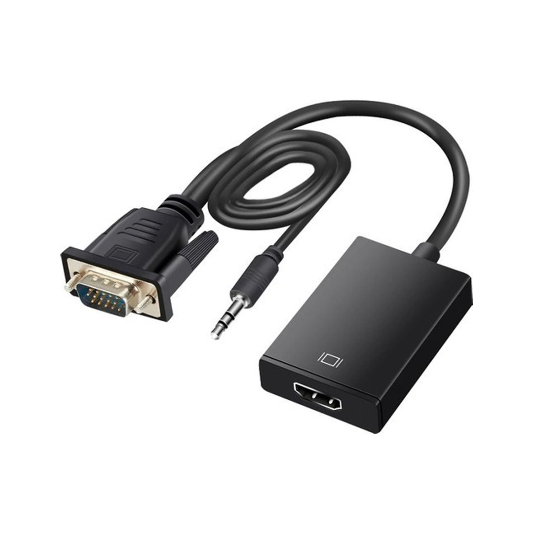 VGA TO HDMI ÇEVİRİCİ ADAPTÖR SES GİRİŞLİ (5271)