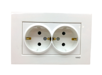 VİKO KARRE 2Lİ TOPRAKLI PRİZ 9096 7056 (5271)