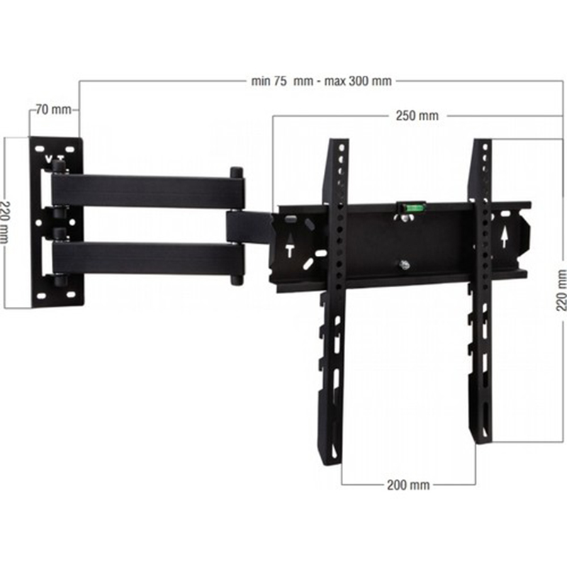 22-42 İNÇ HAREKETLİ LCD-LED TV DUVAR ASKI APARATI (VESA : 200X200) (5271)