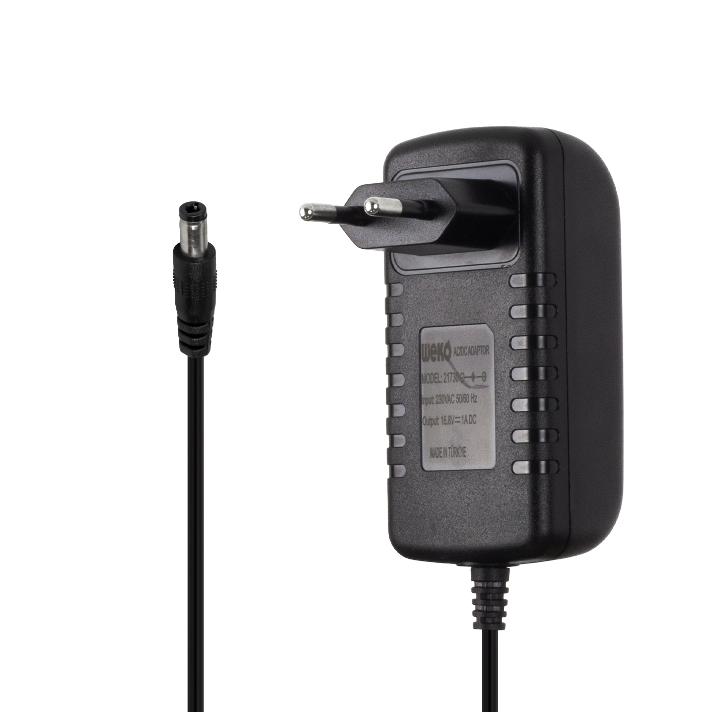 16.8 VOLT - 1 AMPER 5.5*2.5 UÇLU KIRMIZI YEŞİL LEDLİ PRİZ TİPİ ŞARJ ADAPTÖRÜ (5271)
