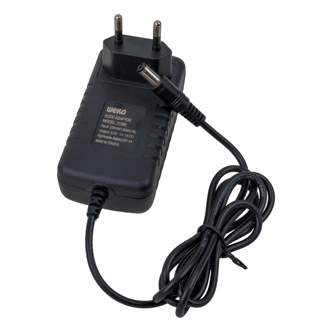 8.4 VOLT - 1 AMPER - 8.4 WATT 5.5*2.5 UÇLU LİTYUM PİL LEDLİ YERLİ ÜRETİM ŞARJ ADAPTÖRÜ (OUT:6V-1A) (5271) 8.4 VOLT - 1 AMPER - 8.4 WATT 5.5*2.5 UÇLU LİTYUM PİL LEDLİ YERLİ ÜRETİM ŞARJ ADAPTÖRÜ (OUT:6V-1A) (5271)