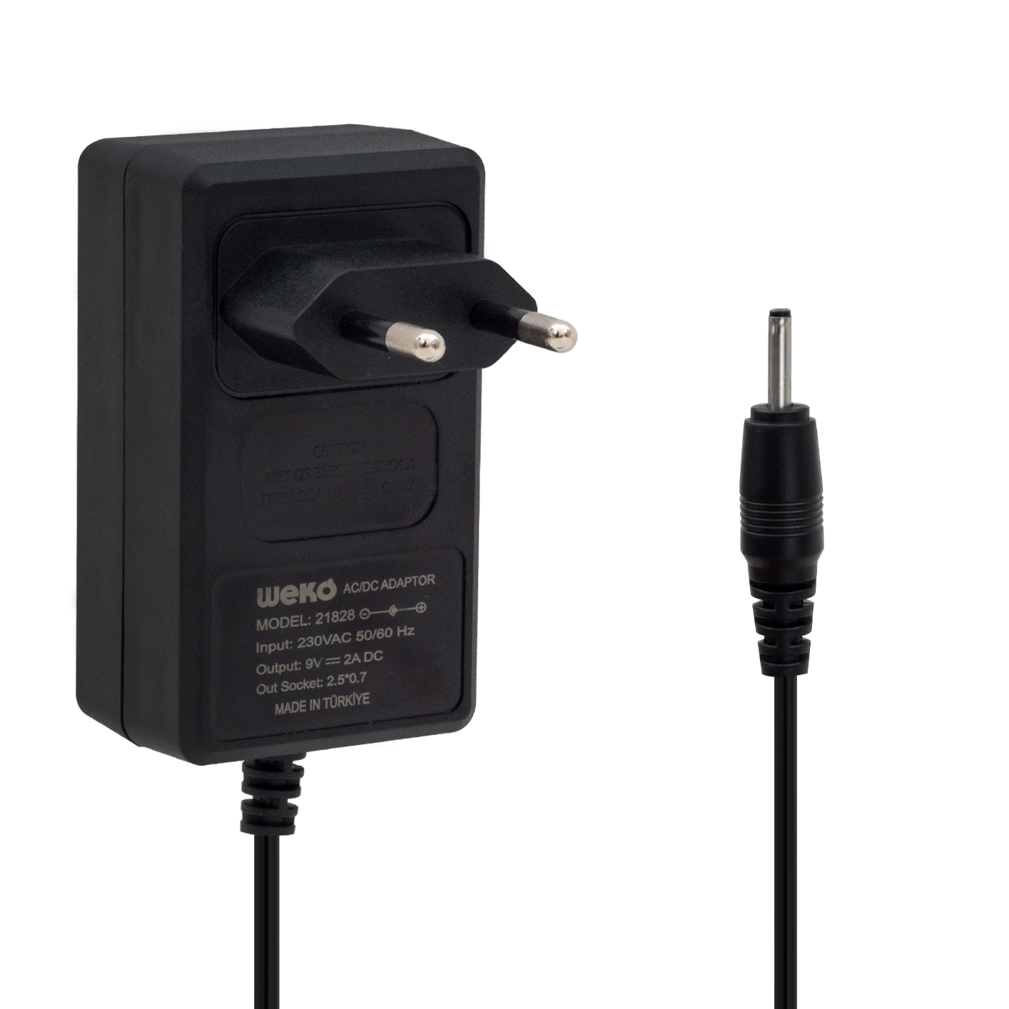 9 VOLT 2 AMPER İNCE 2.5*0.7 UÇ TABLET PC ADAPTÖRÜ YERLİ ÜRETİM (5271)