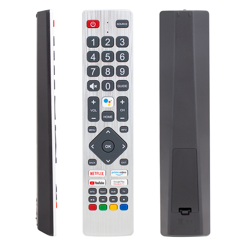 SHARP SH-V1 NETFLIX-YOUTUBE-GOOGLE PLAY TUŞ-PRIME VIDEO SES KOMUTLU LCD-LED TV KUMANDA (5271)