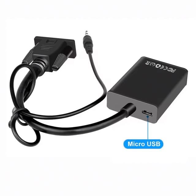 X-Level XCC7804 Ses Girişli VGA TO HDMI Dönüştürücü (45 CM AUX Kablo 15 CM VGA Kablo) (5271) X-Level XCC7804 Ses Girişli VGA TO HDMI Dönüştürücü (45 CM AUX Kablo 15 CM VGA Kablo) (5271)