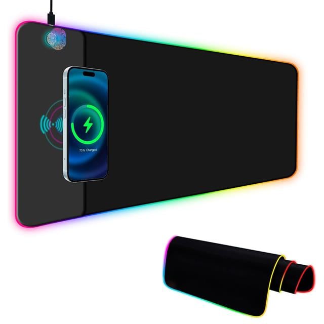 XL RGB Gaming Mouse Pad Wireless Telefon Şarj Destekli 14 Modlu (5271) XL RGB Gaming Mouse Pad Wireless Telefon Şarj Destekli 14 Modlu (5271)