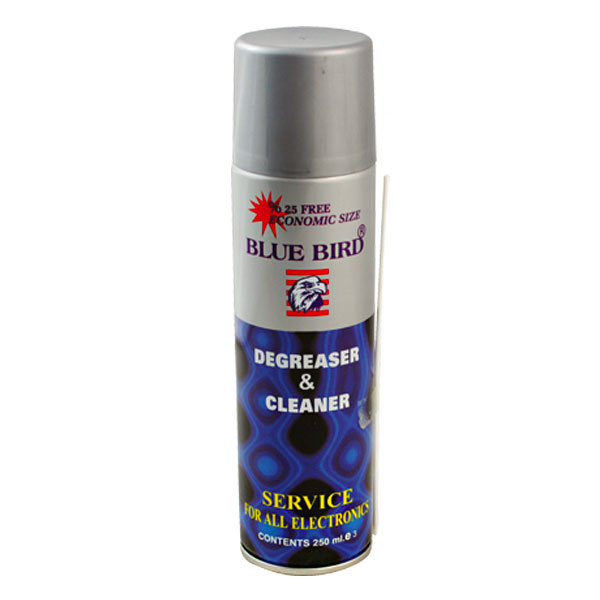 YAĞSIZ SPREY BLUE BIRD DEGREASER CLEANER (BB-251) MAVİ 250 ML (5271)