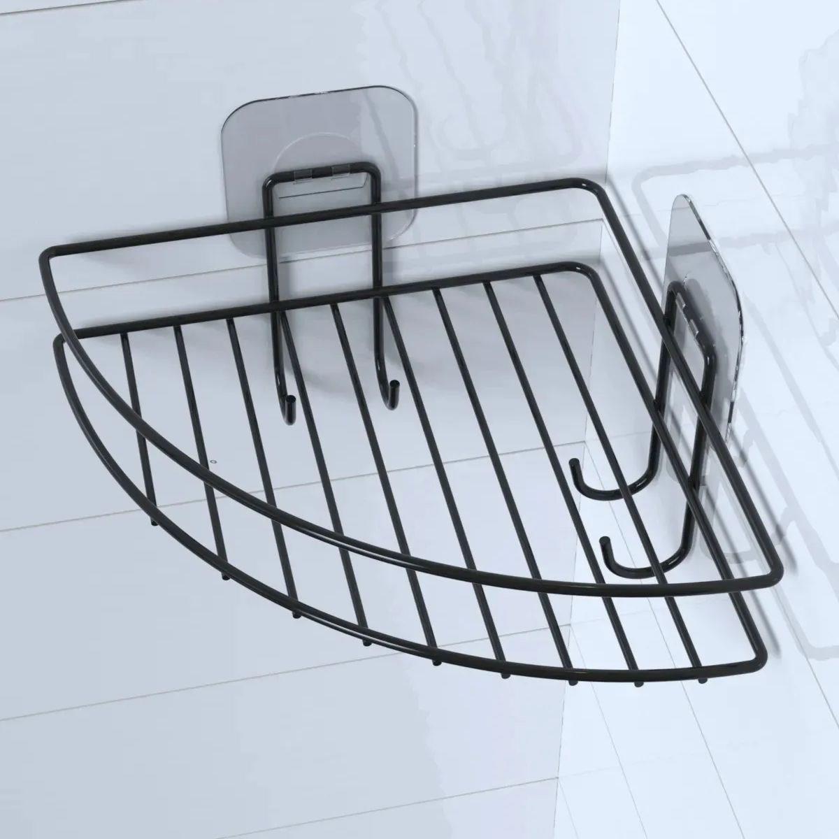Yapışkanlı Banyo Köşeliği Kancalı Köşe Rafı Duş Şampuanlık Duvar Düzenleyici Organizer Raf (5271) Yapışkanlı Banyo Köşeliği Kancalı Köşe Rafı Duş Şampuanlık Duvar Düzenleyici Organizer Raf (5271)