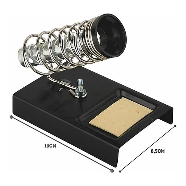 Yaylı Tip Süngerli Havya Tutucu Metal Standı Siyah (5271) Yaylı Tip Süngerli Havya Tutucu Metal Standı Siyah (5271)