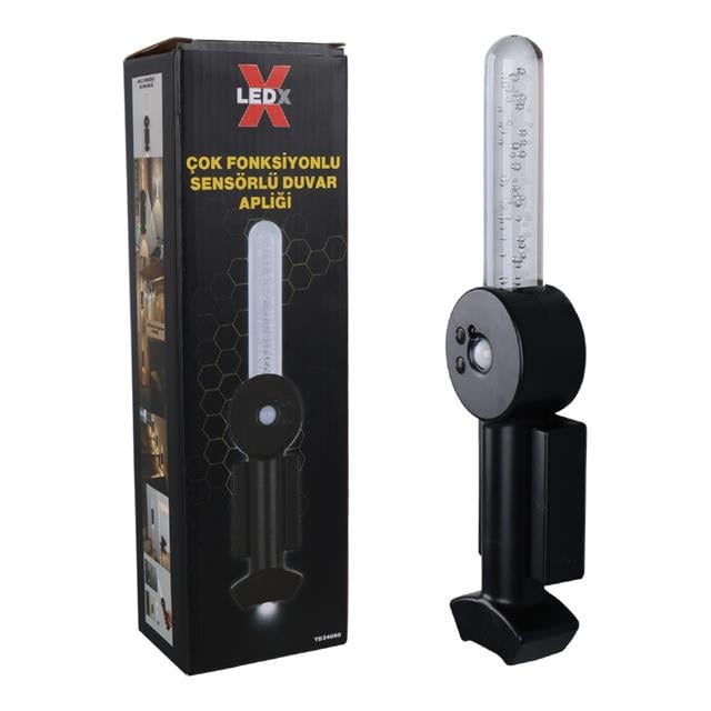 YD-24060 Mıktanıslı Rgb Renkli Usb Şarjlı 800 mAh 3 Kademeli Işıklı Sensörlü Duvar Aplik (5271) YD-24060 Mıktanıslı Rgb Renkli Usb Şarjlı 800 mAh 3 Kademeli Işıklı Sensörlü Duvar Aplik (5271)