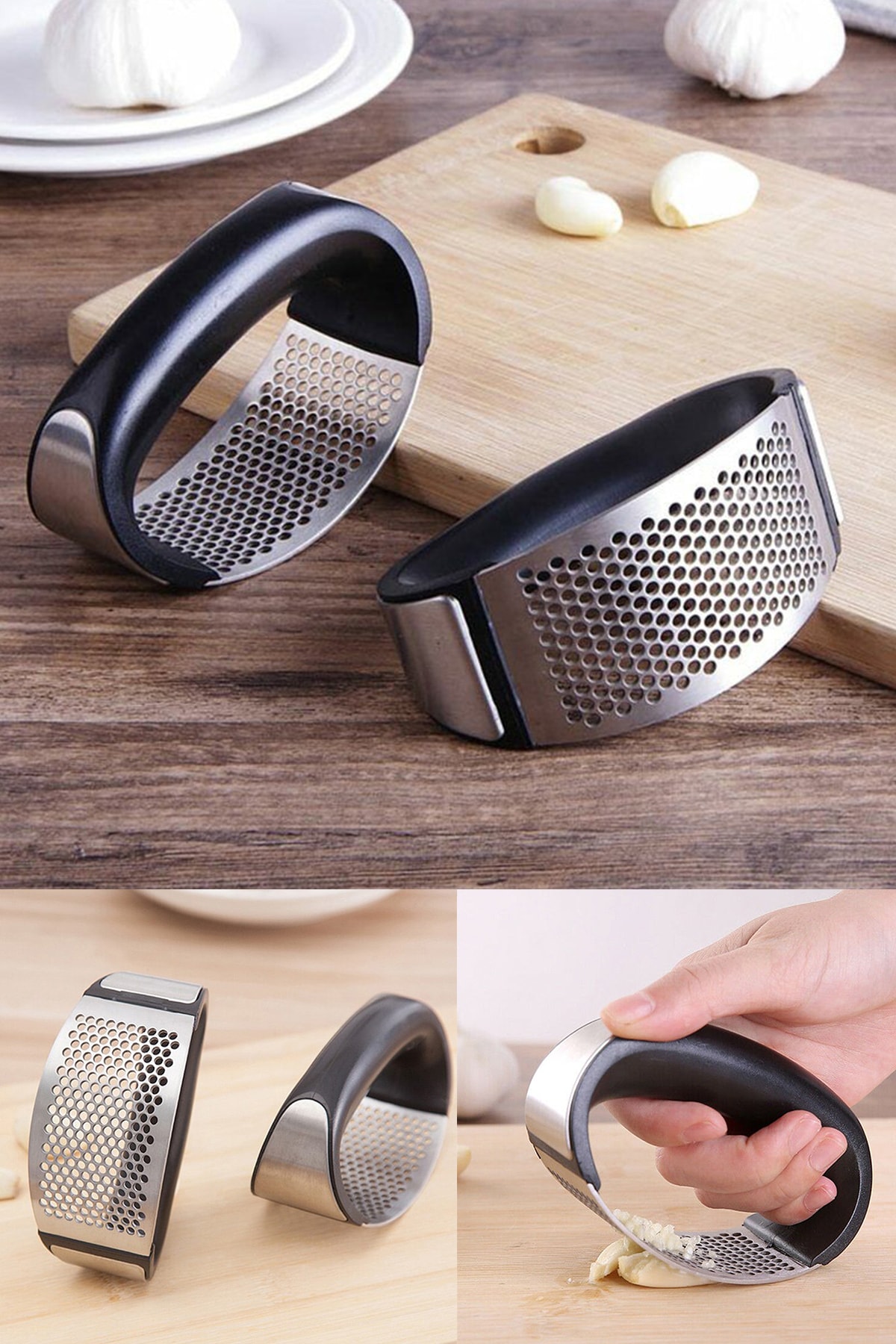 Yeni Sarımsak Ezici Paslanmaz Çelik Garlic Press (5271)