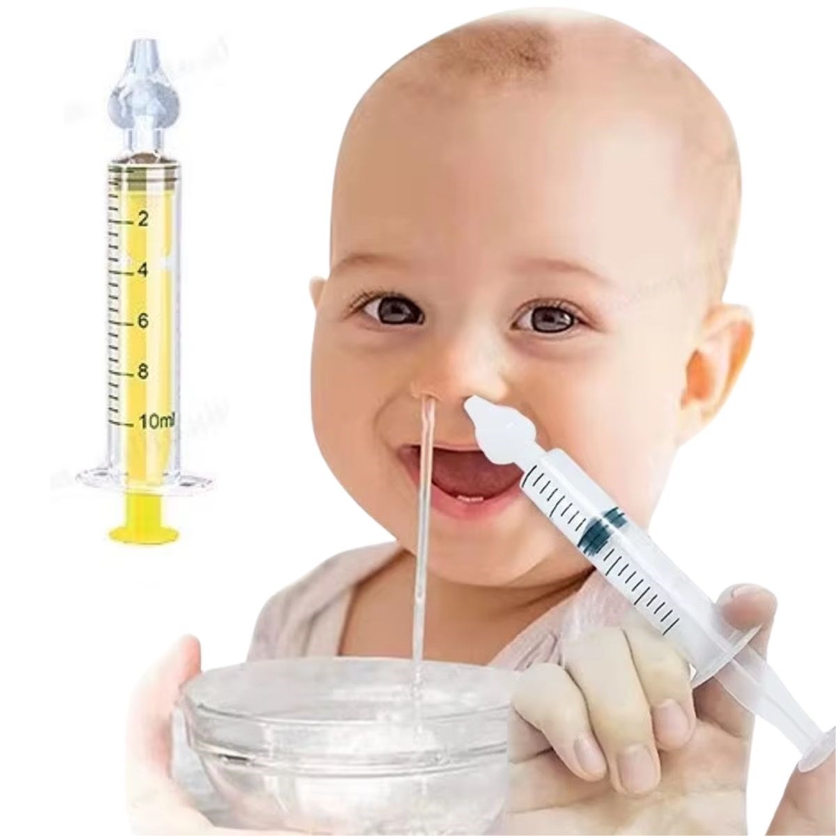 Yeniden Kullanılabilir, Manuel Burun Temizleyici 10ml Kapasiteli Burun Açıcı Şırınga (5271)