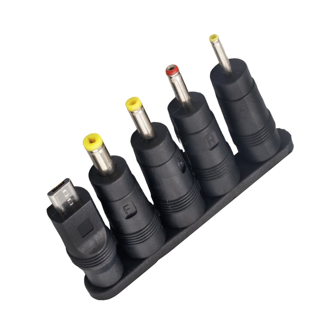 YERLİ ÜRETİM ÇOKLU YEDEK ADAPTÖR UÇ ÇEVİRİCİ (2.5x0.7MM- 4.8x1.7MM- 3.0X1.1MM-4.0X1.7MM- MICRO USB) (5271)