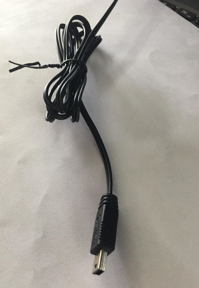 YERLİ ÜRETİM 1.2 METRE 18/0.10BS*2F MİNİ USB YEDEK ADAPTÖR KABLOSU (5271)