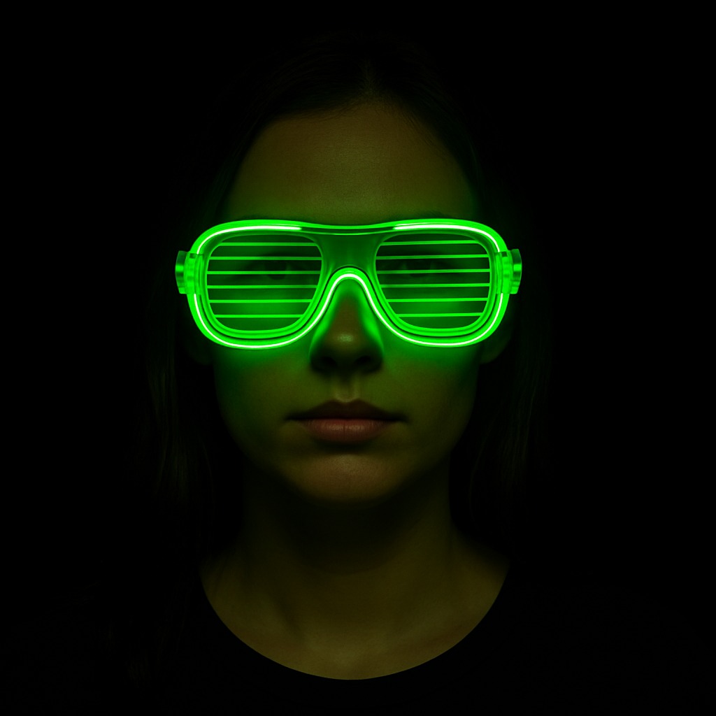 Yeşil LED Işıklı Parti Gözlüğü – Neon Glow Şerit Gözlük 3 Modlu (5271) Yeşil LED Işıklı Parti Gözlüğü – Neon Glow Şerit Gözlük 3 Modlu (5271)