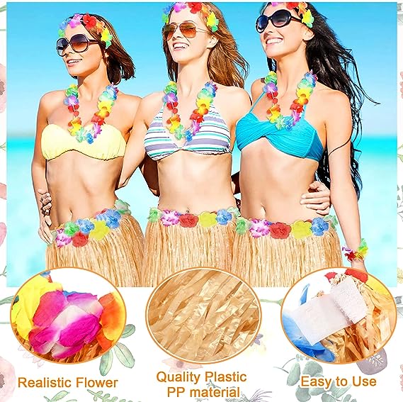 Yetişkin ve Çocuk Uyumlu Saman Renk Hawaii Luau Hula Etek 40 cm 12 Adet (5271) Yetişkin ve Çocuk Uyumlu Saman Renk Hawaii Luau Hula Etek 40 cm 12 Adet (5271)