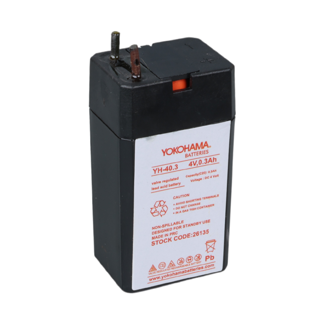 YOKOHAMA YH-40.3 4 VOLT - 0.3 AMPER KURU AKÜ (5271)