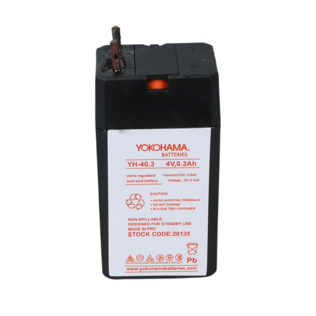 YOKOHAMA YH-40.3 4 VOLT - 0.3 AMPER KURU AKÜ (5271)
