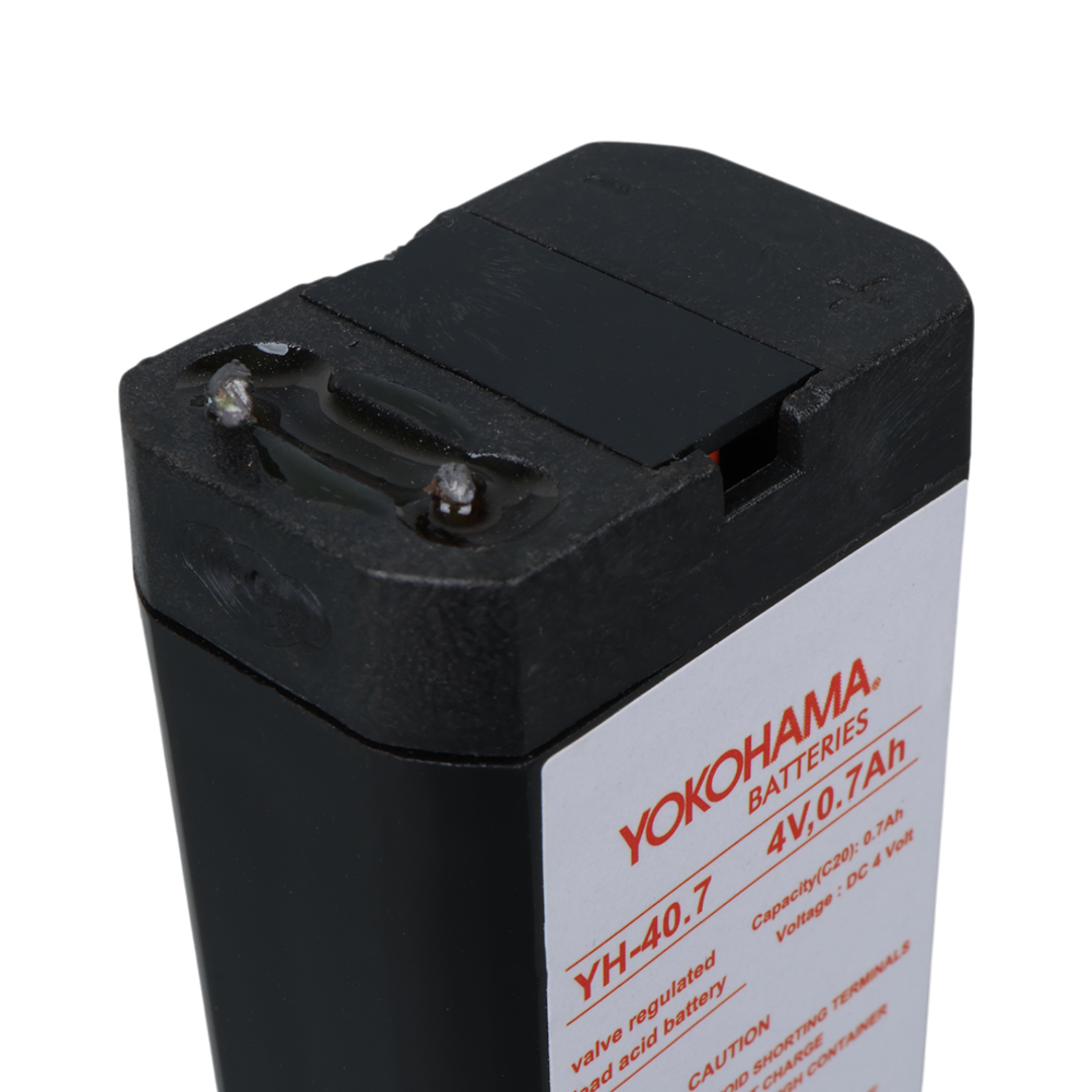 YOKOHAMA YH-40.7 4 VOLT - 0.7 AMPER KURU AKÜ (34X22X64 MM) (5271) YOKOHAMA YH-40.7 4 VOLT - 0.7 AMPER KURU AKÜ (34X22X64 MM) (5271)