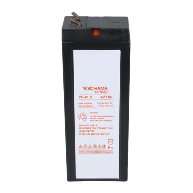 Yokohama YH-41.0 4 Volt - 1 Amper Akü (34x64x21 mm) (5271) Yokohama YH-41.0 4 Volt - 1 Amper Akü (34x64x21 mm) (5271)