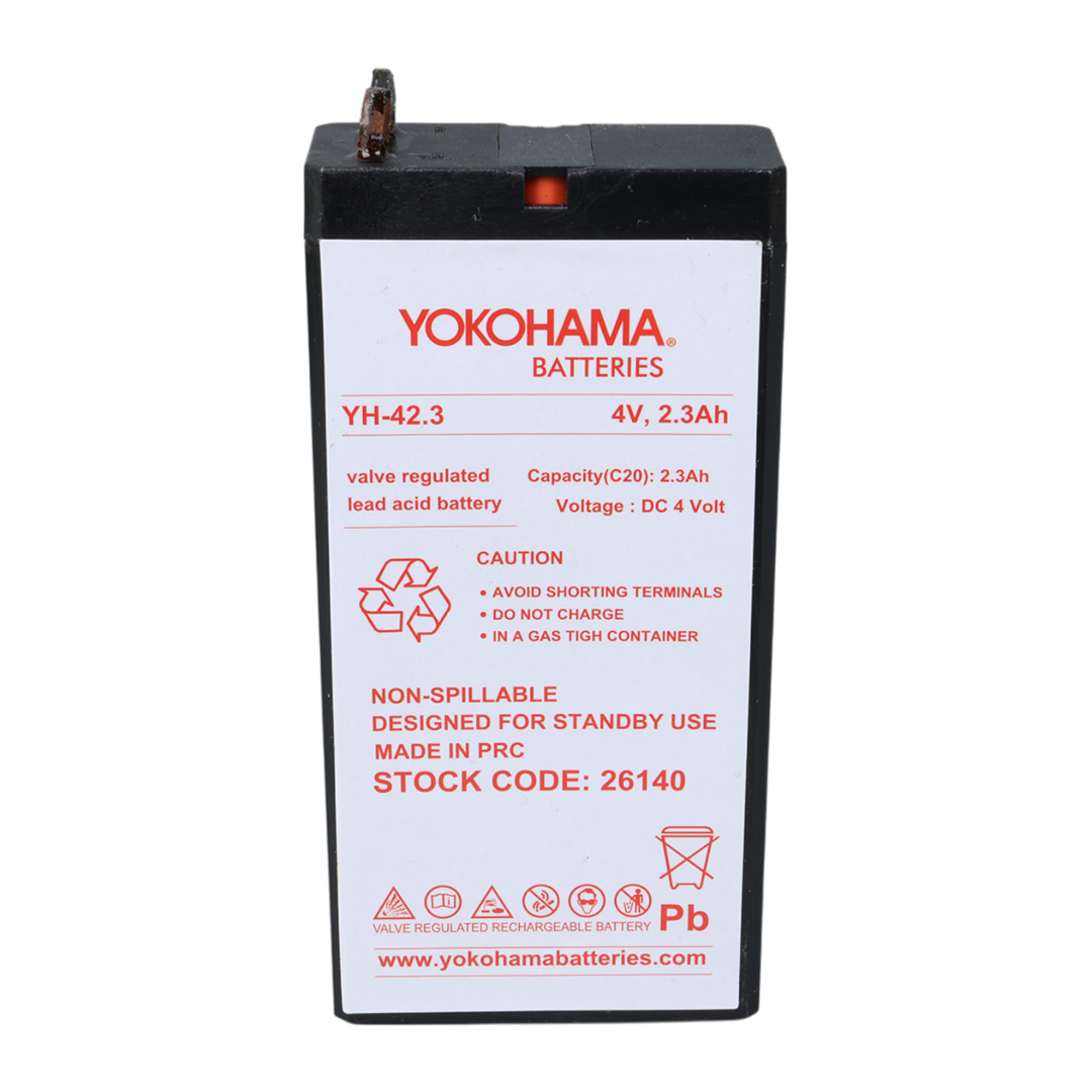 YOKOHAMA YH-42.3 4 VOLT - 2.3 AMPER KURU AKÜ (50 X 100 X 22 MM) (5271)