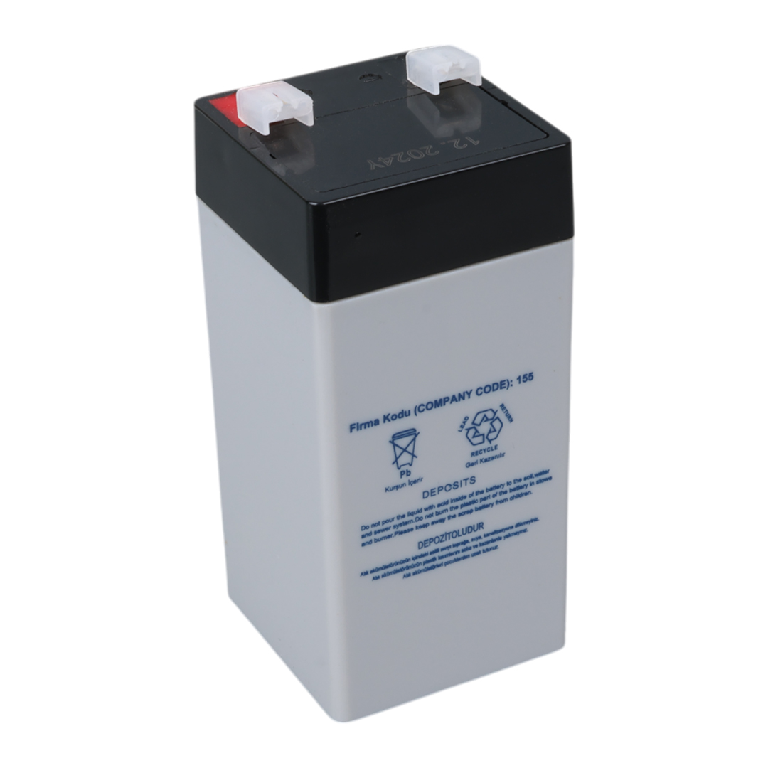 YOKOHAMA YH-44.0 4 VOLT - 4 AMPER DİK KURU AKÜ (46 X 46 X 100 MM) (5271)