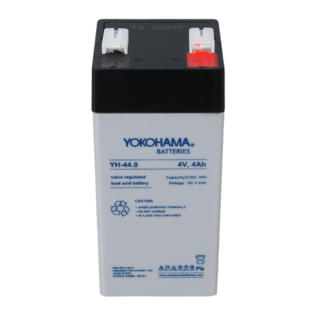 YOKOHAMA YH-44.0 4 VOLT - 4 AMPER DİK KURU AKÜ (46 X 46 X 100 MM) (5271) YOKOHAMA YH-44.0 4 VOLT - 4 AMPER DİK KURU AKÜ (46 X 46 X 100 MM) (5271)