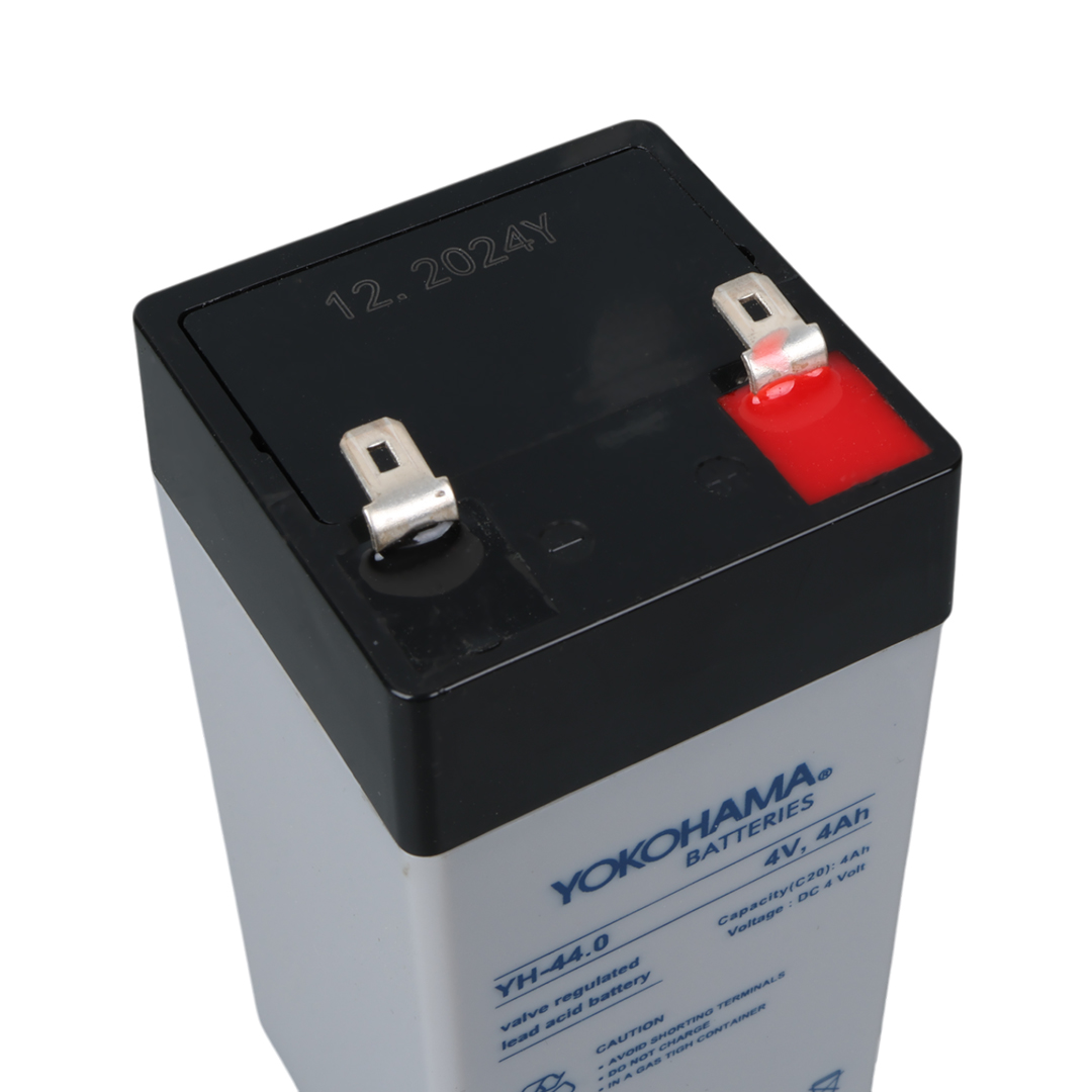 YOKOHAMA YH-44.0 4 VOLT - 4 AMPER DİK KURU AKÜ (46 X 46 X 100 MM) (5271) YOKOHAMA YH-44.0 4 VOLT - 4 AMPER DİK KURU AKÜ (46 X 46 X 100 MM) (5271)