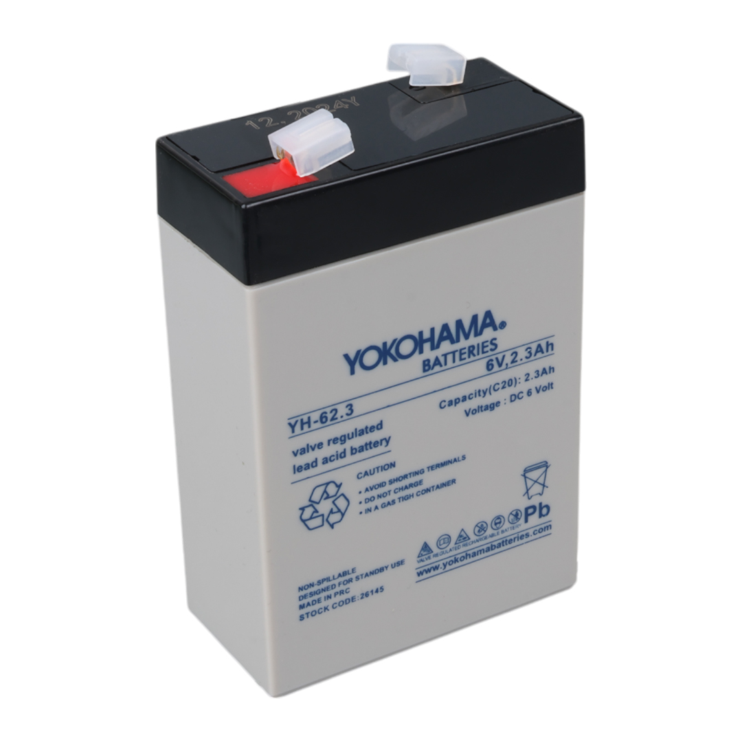 YOKOHAMA YH-62.3 6 VOLT - 2.3 AMPER AKÜ (101 X 66 X 33 MM) (5271)