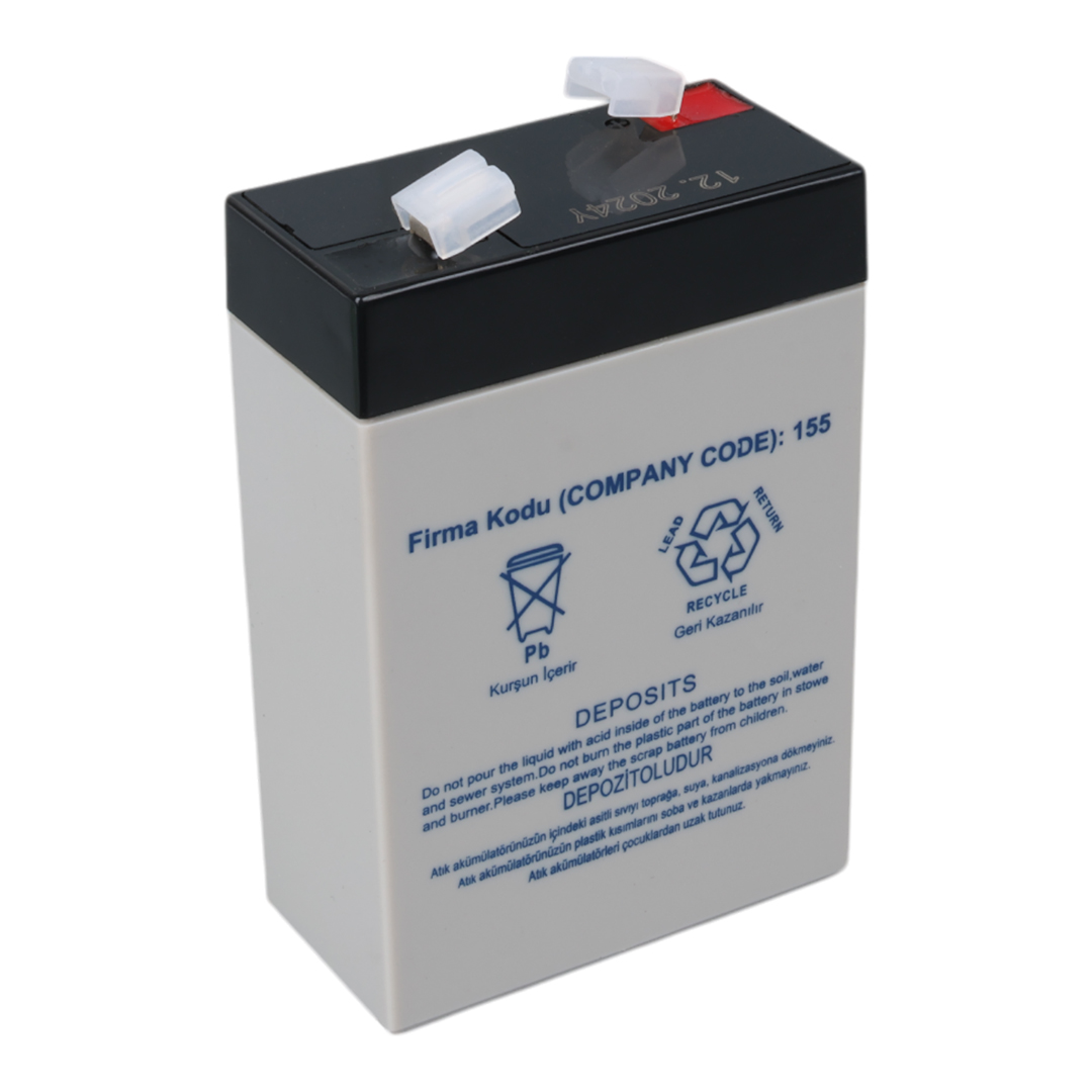 YOKOHAMA YH-62.8 6 VOLT - 2.8 AMPER DİK AKÜ (66 X 33 X 97 MM) (5271)