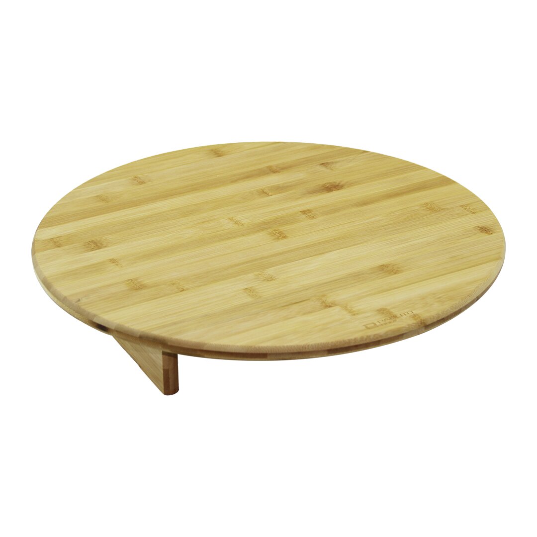 YUVARALAKMİNİ SOFRA MODEL=ÇAP:45CM - Y:8.5CMAYAKLI BAMBU AHŞAP KESİM PANOSU (5271)