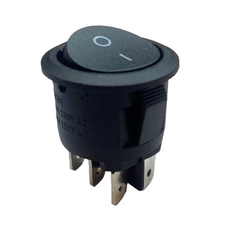 YUVARLAK ANAHTAR ON-OFF 6P SİYAH (IC-133-6) (5271)