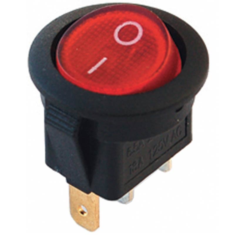 YUVARLAK IŞIKLI ANAHTAR  12 VOLT (IC-131A) (5271)
