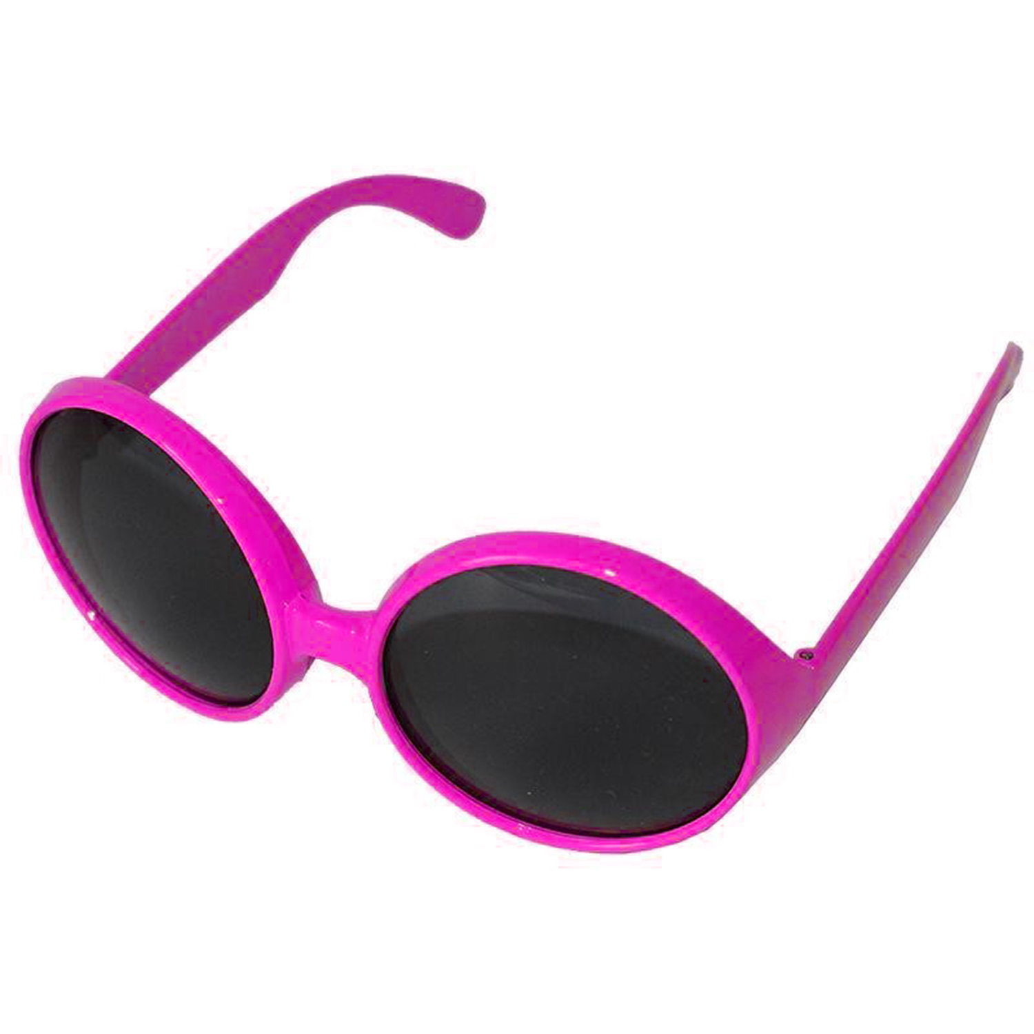 Yuvarlak Yeşilçam 80 li 90 lı Yıllar Parti Gözlüğü Retro Pembe Renk (5271)