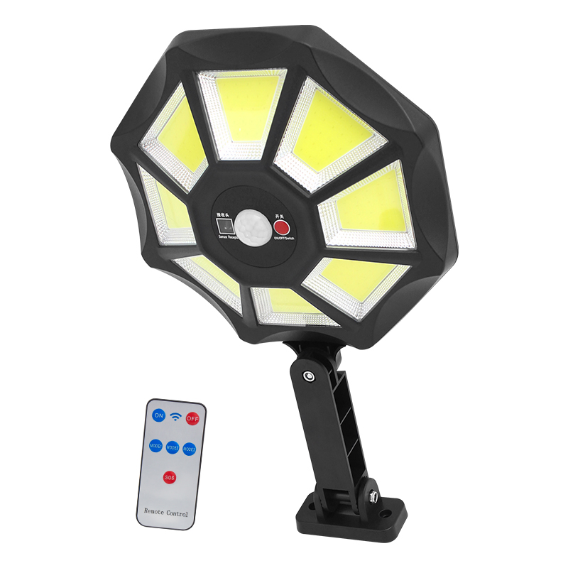 ZB-168B KUMANDALI 3 KADEMELİ 168 COB LEDLİ SENSÖRLÜ BEYAZ SOLAR AYDINLATMA (5271)