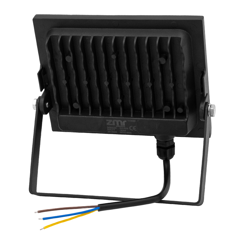 ZMR 30 WATT 6500K IP66 150* IŞIK AÇISI 220 VOLT SİYAH SLİM KASA LED PROJEKTÖR (5271)