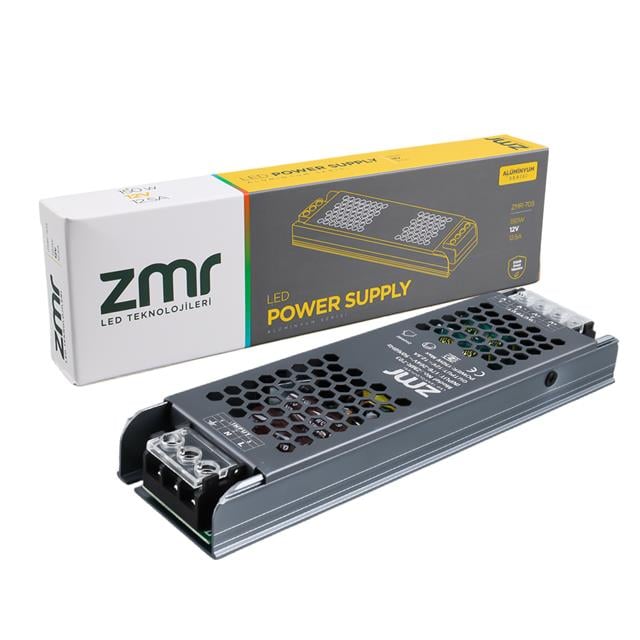 ZMR ZMR-703/B.00 12 Volt 12.5 Amper 150 Watt Slim Metal Kasa Adaptör (5271) ZMR ZMR-703/B.00 12 Volt 12.5 Amper 150 Watt Slim Metal Kasa Adaptör (5271)